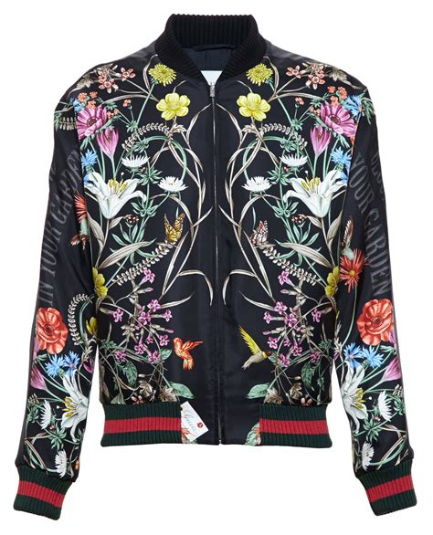 gucci men's floral jacket|dark gucci jackets for men.